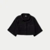 Camicia corta da resort da donna – nera Camicia corta da resort da donna – nera