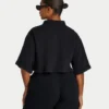 Camicia corta da resort da donna – nera Camicia corta da resort da donna – nera