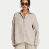 Camicia da resort a maniche lunghe da donna Camicia da resort a maniche lunghe da donna