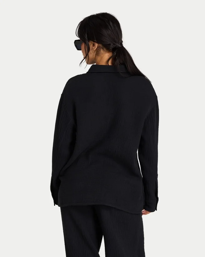 Camicia da resort a maniche lunghe da donna Camicia da resort a maniche lunghe da donna