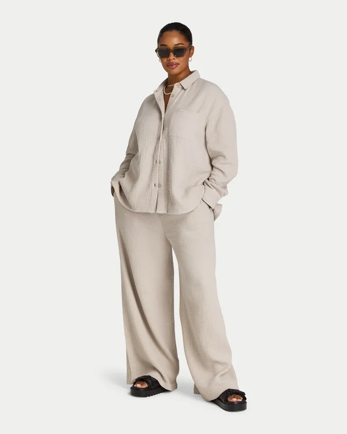 Camicia da resort a maniche lunghe da donna Camicia da resort a maniche lunghe da donna