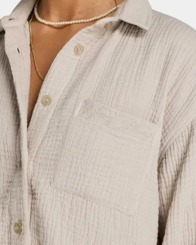 Camicia da resort a maniche lunghe da donna Camicia da resort a maniche lunghe da donna