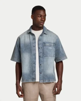 Camicia da uomo in Denim