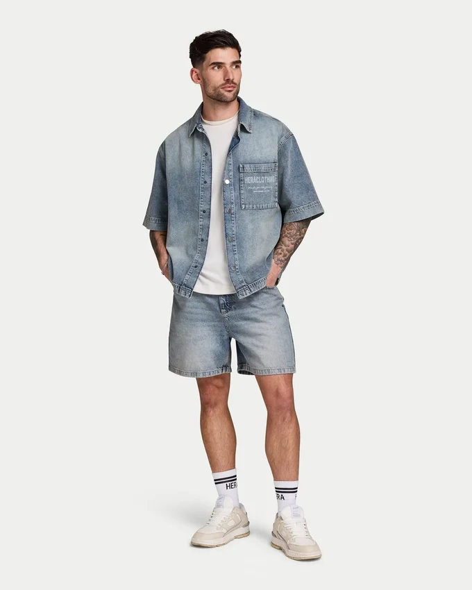 Camicia da uomo in Denim Camicia da uomo in Denim