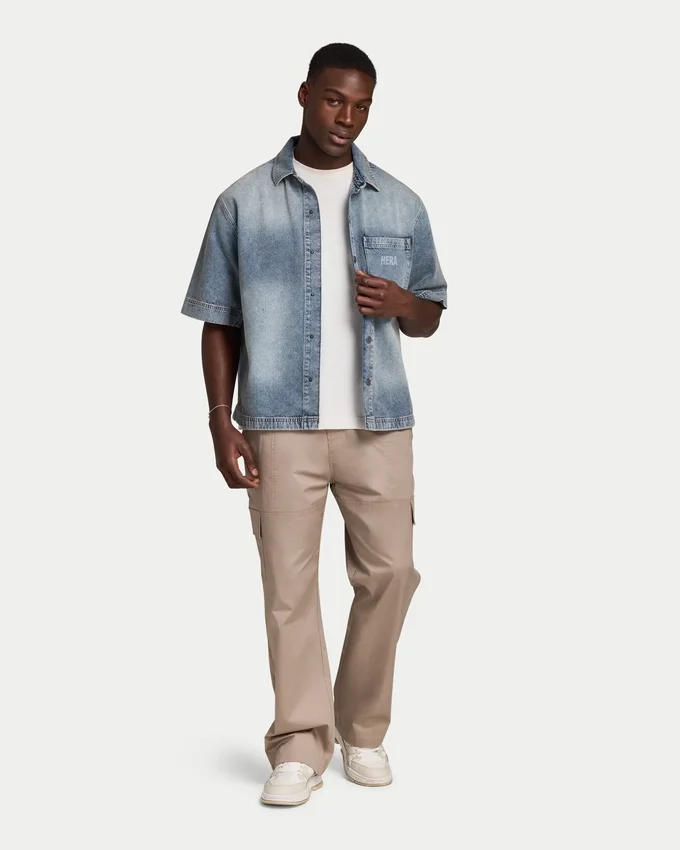 Camicia da uomo in Denim Camicia da uomo in Denim