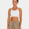 Crop top essenziale da donna – bianco Crop top essenziale da donna – bianco