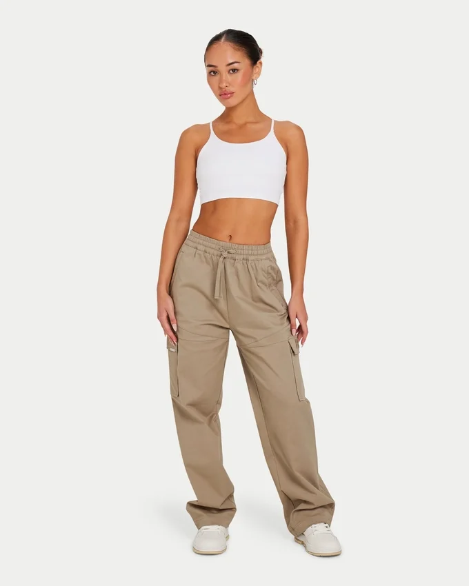 Crop top essenziale da donna – bianco Crop top essenziale da donna – bianco