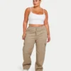 Crop top essenziale da donna – bianco Crop top essenziale da donna – bianco