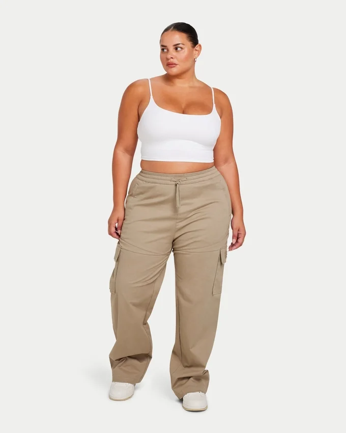 Crop top essenziale da donna – bianco Crop top essenziale da donna – bianco