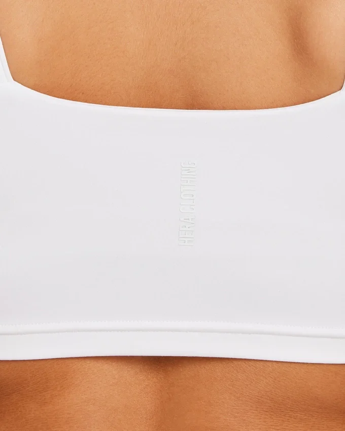 Crop top essenziale da donna – bianco Crop top essenziale da donna – bianco