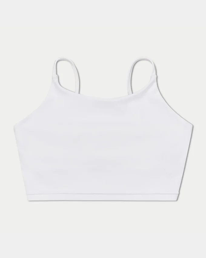 Crop top essenziale da donna – bianco Crop top essenziale da donna – bianco