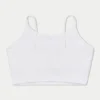 Crop top essenziale da donna – bianco Crop top essenziale da donna – bianco