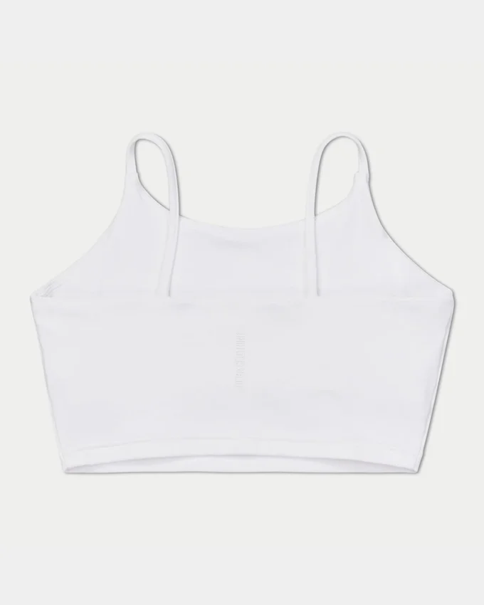 Crop top essenziale da donna – bianco Crop top essenziale da donna – bianco