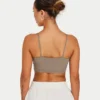 Crop top essenziale da donna – grigio palude Crop top essenziale da donna – grigio palude