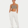 Crop top essenziale da donna – grigio palude Crop top essenziale da donna – grigio palude