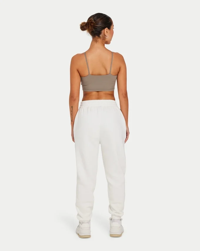 Crop top essenziale da donna – grigio palude Crop top essenziale da donna – grigio palude