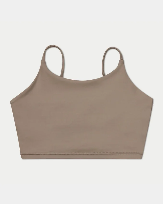 Crop top essenziale da donna – grigio palude Crop top essenziale da donna – grigio palude
