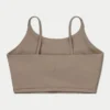 Crop top essenziale da donna – grigio palude Crop top essenziale da donna – grigio palude