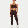 Crop top essenziale da donna – marrone ardesia Crop top essenziale da donna – marrone ardesia