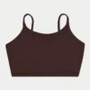 Crop top essenziale da donna – marrone ardesia Crop top essenziale da donna – marrone ardesia