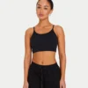 Crop top essenziale da donna – nero Crop top essenziale da donna – nero