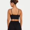Crop top essenziale da donna – nero Crop top essenziale da donna – nero