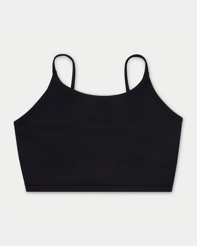 Crop top essenziale da donna – nero Crop top essenziale da donna – nero