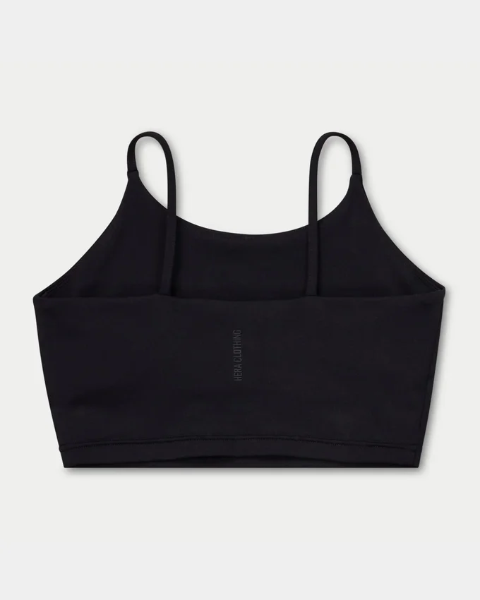 Crop top essenziale da donna – nero Crop top essenziale da donna – nero