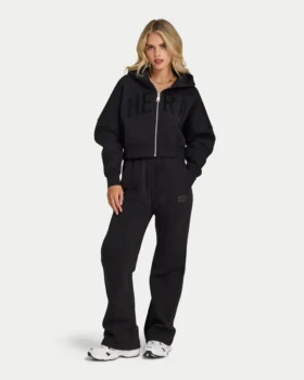 Felpa con cappuccio corta da donna 365 con zip