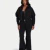 Felpa con cappuccio corta da donna 365 con zip
