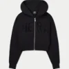 Felpa con cappuccio corta da donna 365 con zip