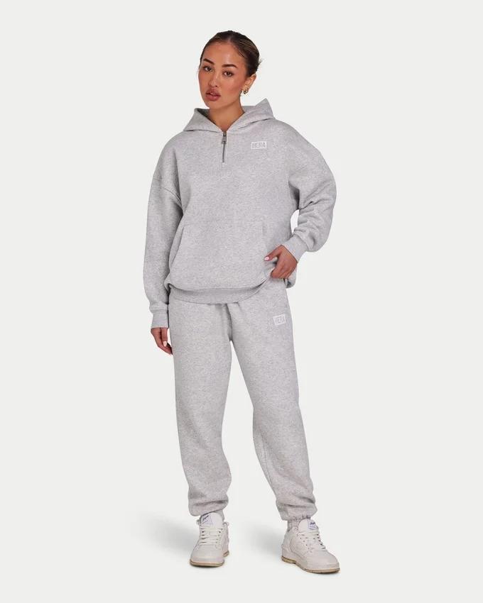 Felpa con cappuccio da donna “Collective” – grigio melange Felpa con cappuccio da donna “Collective” – grigio melange
