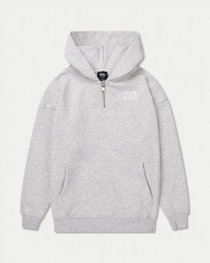 Felpa con cappuccio da donna “Collective” – grigio melange Felpa con cappuccio da donna “Collective” – grigio melange