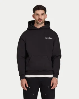 Felpa con cappuccio da uomo pesante con scritta
