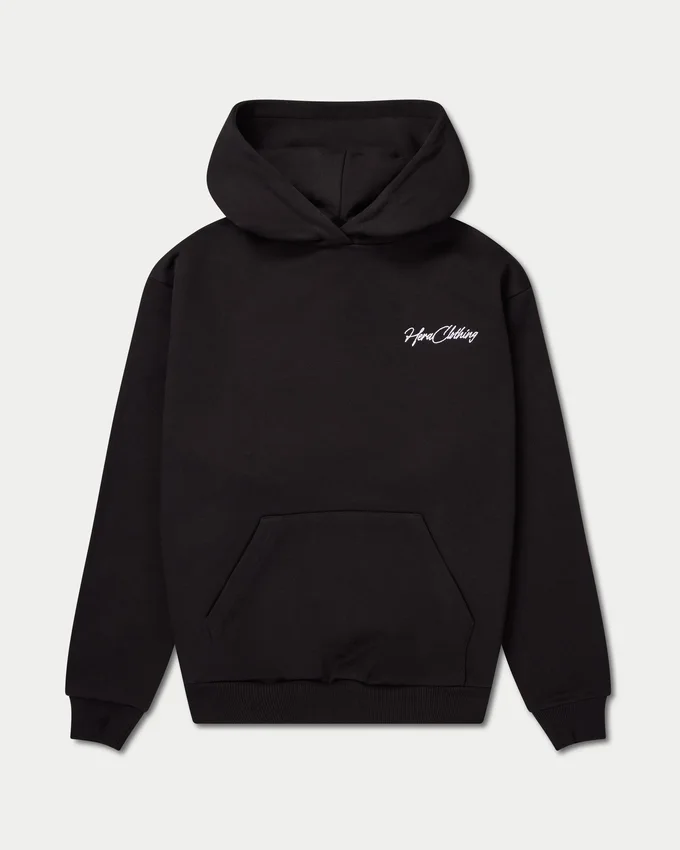 Felpa con cappuccio da uomo pesante con scritta Felpa con cappuccio da uomo pesante con scritta