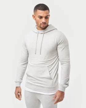 felpa con cappuccio da uomo slim fit grigio melange 1 280x350 - Felpa con cappuccio da uomo slim fit - grigio melange