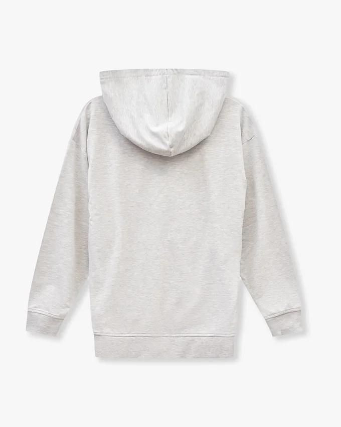 Felpa con cappuccio da uomo slim fit – grigio melange Felpa con cappuccio da uomo slim fit – grigio melange
