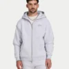 Felpa con cappuccio e zip oversize da uomo Felpa con cappuccio e zip oversize da uomo