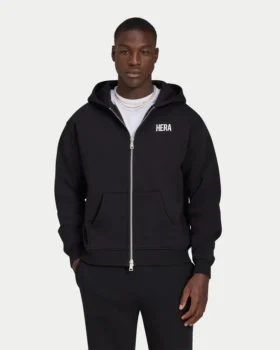Felpa con cappuccio e zip oversize da uomo