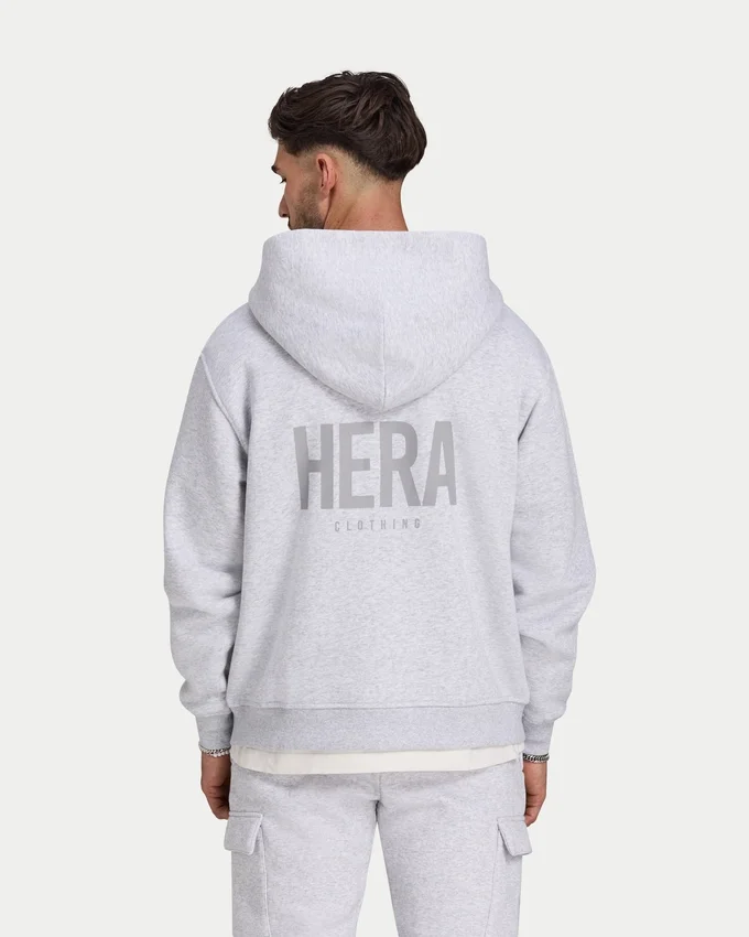 Felpa con cappuccio e zip oversize da uomo Felpa con cappuccio e zip oversize da uomo