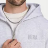 Felpa con cappuccio e zip oversize da uomo Felpa con cappuccio e zip oversize da uomo