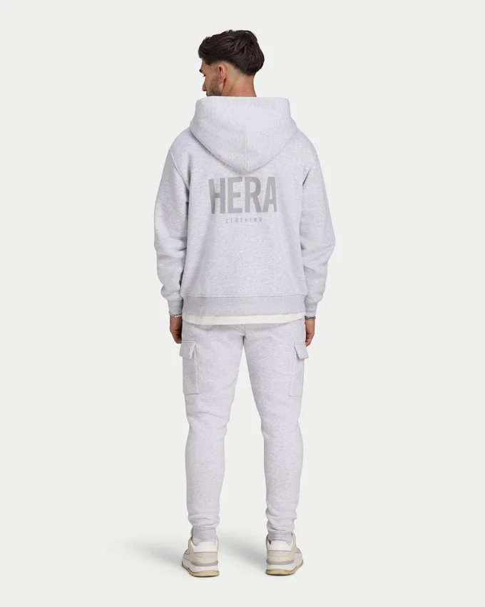 Felpa con cappuccio e zip oversize da uomo Felpa con cappuccio e zip oversize da uomo