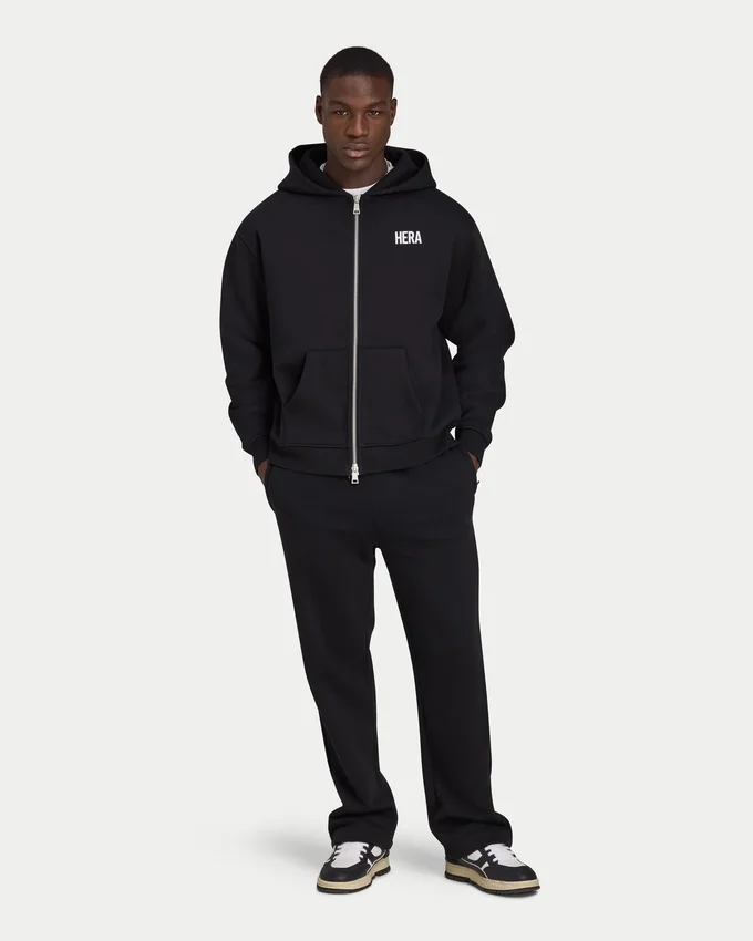 Felpa con cappuccio e zip oversize da uomo Felpa con cappuccio e zip oversize da uomo