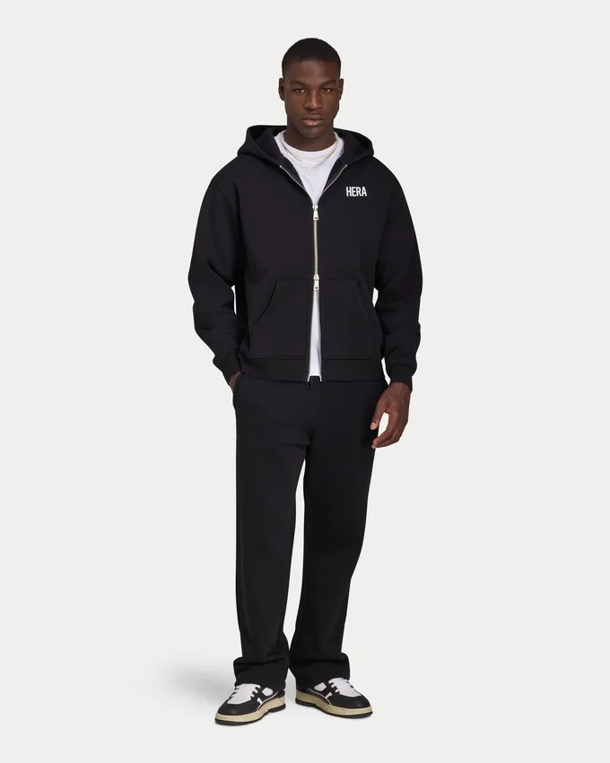 Felpa con cappuccio e zip oversize da uomo Felpa con cappuccio e zip oversize da uomo
