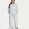 Felpa con cappuccio oversize da donna 365 – grigio melange Felpa con cappuccio oversize da donna 365 – grigio melange