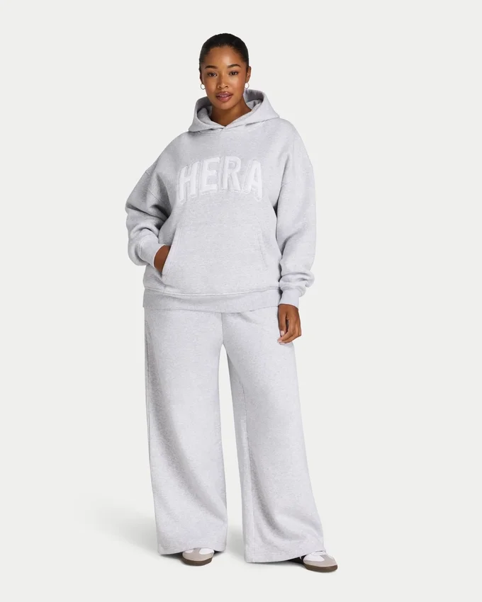 Felpa con cappuccio oversize da donna 365 – grigio melange Felpa con cappuccio oversize da donna 365 – grigio melange
