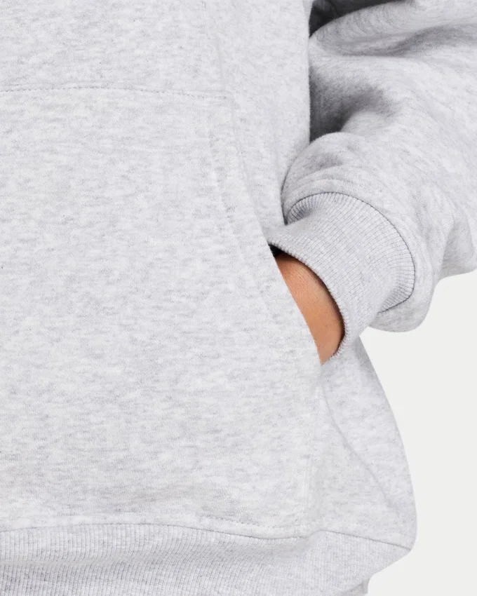 Felpa con cappuccio oversize da donna 365 – grigio melange Felpa con cappuccio oversize da donna 365 – grigio melange