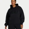 Felpa con cappuccio oversize da donna 365 – nera Felpa con cappuccio oversize da donna 365 – nera
