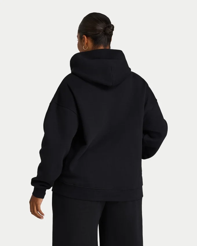Felpa con cappuccio oversize da donna 365 – nera Felpa con cappuccio oversize da donna 365 – nera