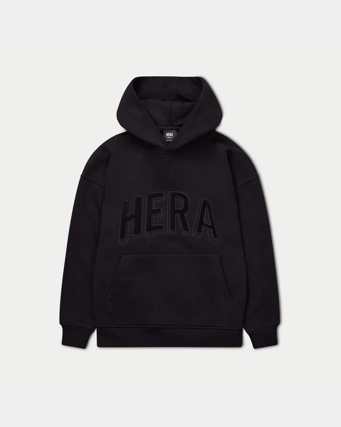 Felpa con cappuccio oversize da donna 365 – nera Felpa con cappuccio oversize da donna 365 – nera